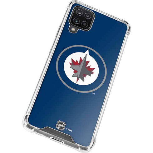 NHL Winnipeg Jets Logo Galaxy A12 Clear Case