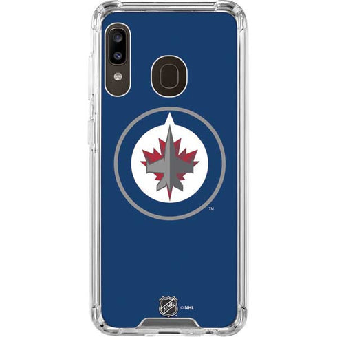 NHL Winnipeg Jets Logo Galaxy A30 Clear Case