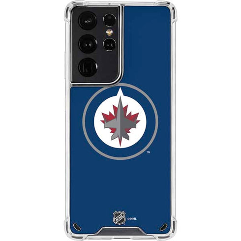 NHL Winnipeg Jets Logo Galaxy S21 Ultra 5G Clear Case