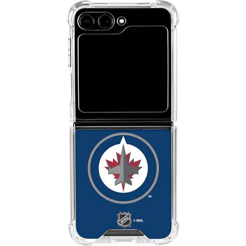 NHL Winnipeg Jets Logo Galaxy Z Flip5 5G Clear Case
