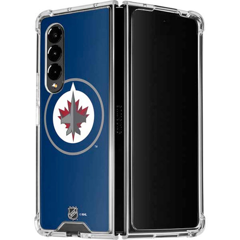 NHL Winnipeg Jets Logo Galaxy Z Fold4 5G Clear Case