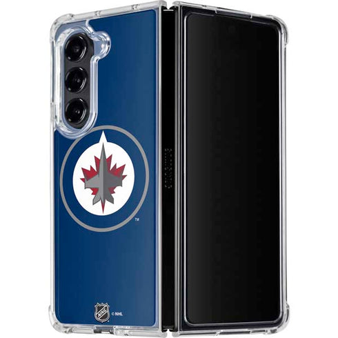 NHL Winnipeg Jets Logo Galaxy Z Fold5 5G Clear Case
