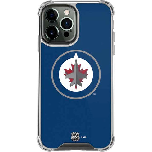 NHL Winnipeg Jets Logo iPhone 14 Pro Max Clear Case