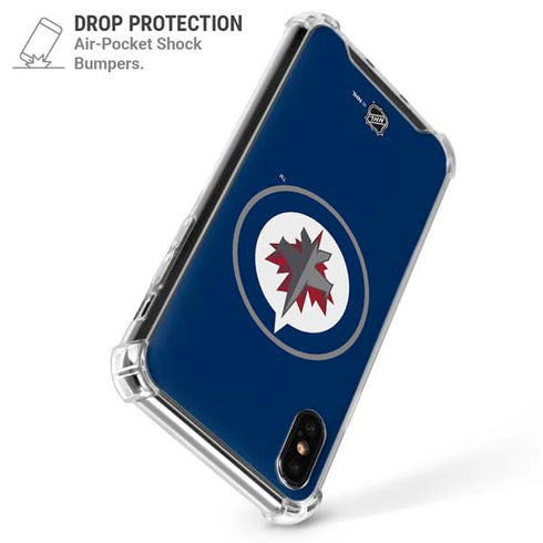 NHL Winnipeg Jets Logo iPhone XS Max Clear Case