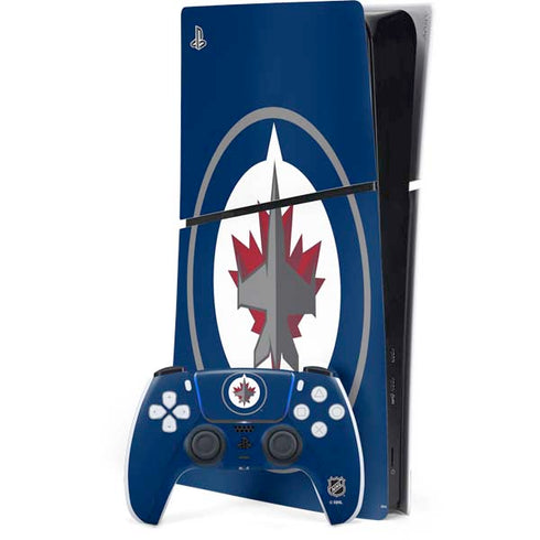 NHL Winnipeg Jets Logo PS5 Slim Digital Edition Bundle Skin
