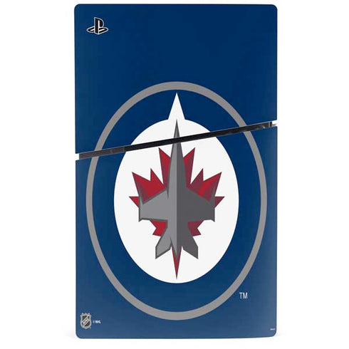 NHL Winnipeg Jets Logo PS5 Slim Digital Edition Bundle Skin