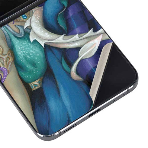 Winter Fairy With Frost Dragon by Jasmine Becket-Griffith Galaxy Z Flip5 5G Skin