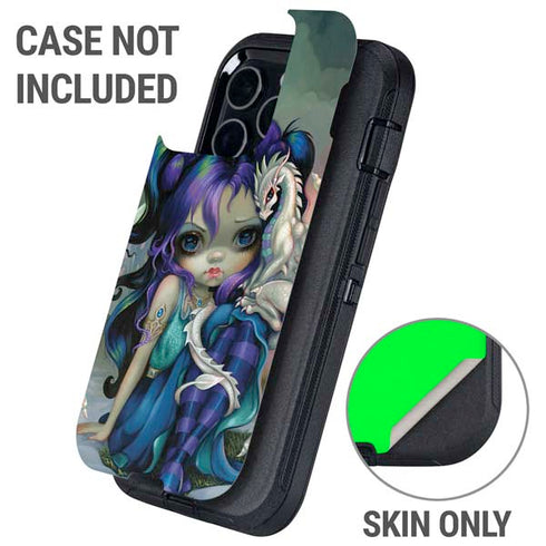 Winter Fairy With Frost Dragon by Jasmine Becket-Griffith Otterbox Defender iPhone Skin