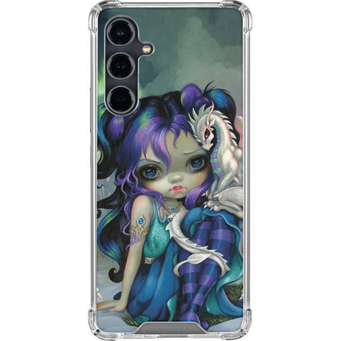 Winter Fairy With Frost Dragon by Jasmine Becket-Griffith Galaxy S23 FE Clear Case