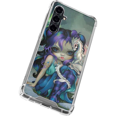 Winter Fairy With Frost Dragon by Jasmine Becket-Griffith Galaxy S23 FE Clear Case