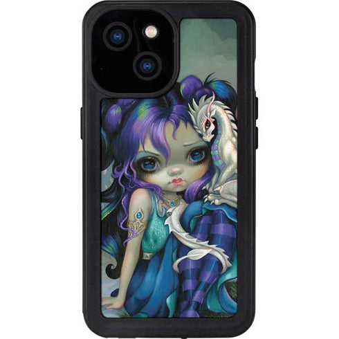 Winter Fairy With Frost Dragon by Jasmine Becket-Griffith iPhone 15 Waterproof Case