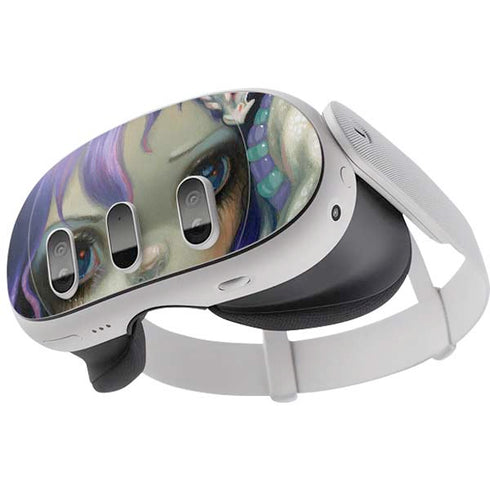 Winter Fairy With Frost Dragon by Jasmine Becket-Griffith Meta Quest 3 Skin