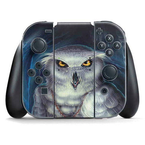 White Owl by Ed Beard Jr Nintendo Switch (2017-2021) Joy-Con Controller Skin