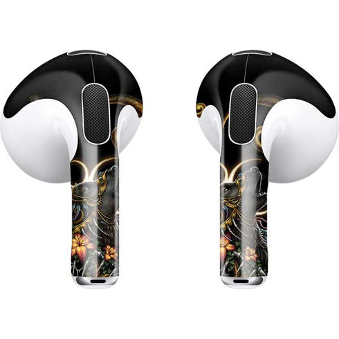 Wolf Howling by Sarah Richter Apple AirPods (3rd Gen 2021) Skin