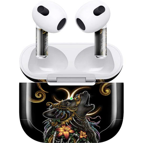 Wolf Howling by Sarah Richter Apple AirPods (3rd Gen 2021) Skin