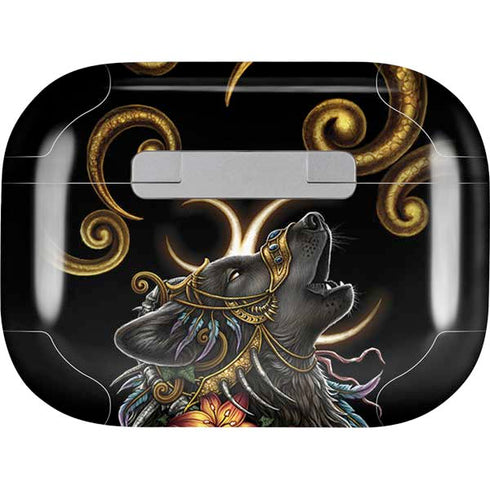 Wolf Howling by Sarah Richter Apple AirPods Pro Skin
