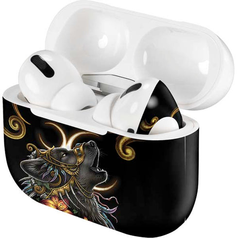 Wolf Howling by Sarah Richter Apple AirPods Pro Skin
