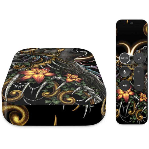 Wolf Howling by Sarah Richter Apple TV Skin