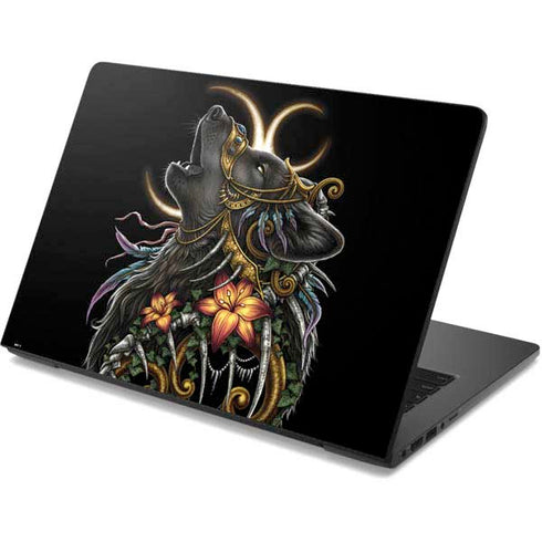 Wolf Howling by Sarah Richter Dell Chromebook Skin