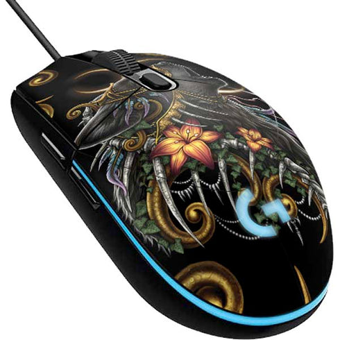 Wolf Howling by Sarah Richter G203 Prodigy RGB Wired Gaming Mouse Skin