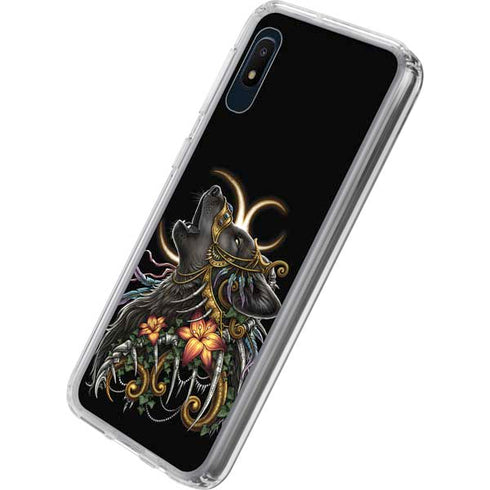 Wolf Howling by Sarah Richter Galaxy A10e Clear Case
