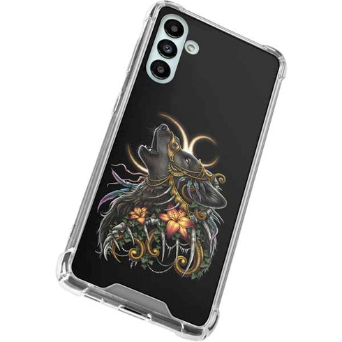 Wolf Howling by Sarah Richter Galaxy A13 5G Clear Case