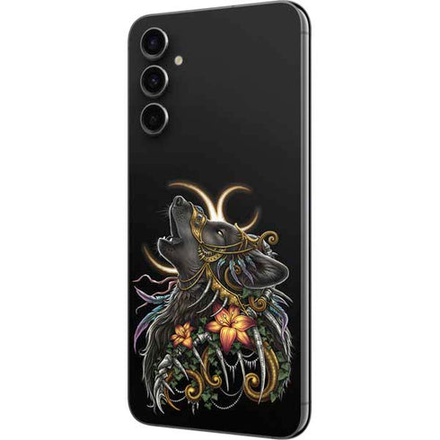 Wolf Howling by Sarah Richter Galaxy A14 5G Skin