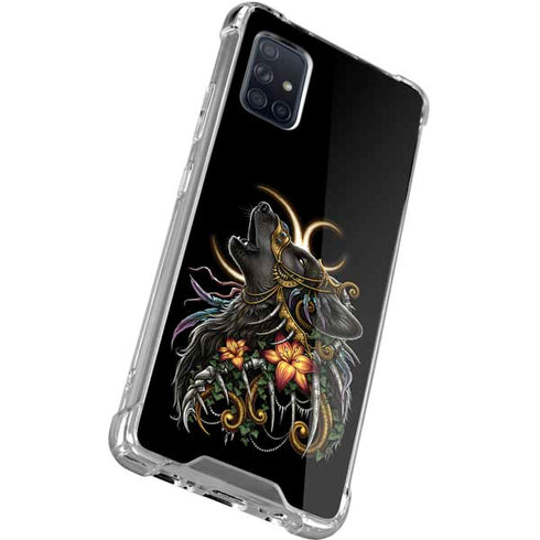 Wolf Howling by Sarah Richter Galaxy A51 5G Clear Case