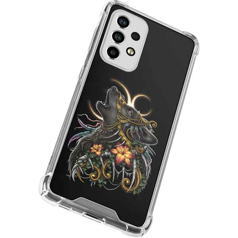 Wolf Howling by Sarah Richter Galaxy A53 5G Clear Case