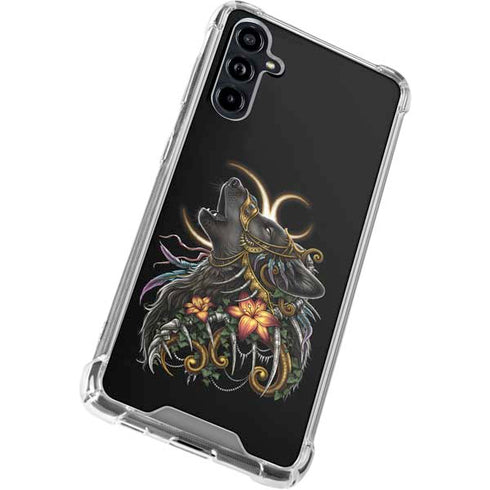 Wolf Howling by Sarah Richter Galaxy A54 5G Clear Case