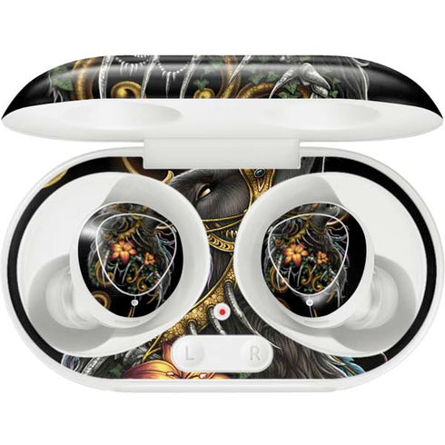 Wolf Howling by Sarah Richter Galaxy Buds Plus Skin