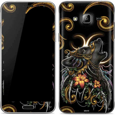 Wolf Howling by Sarah Richter Galaxy J3 Skin