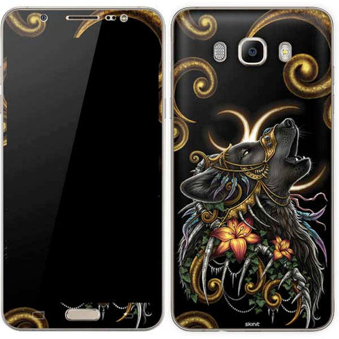 Wolf Howling by Sarah Richter Galaxy J7 Skin