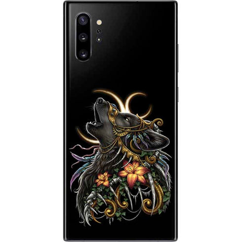 Wolf Howling by Sarah Richter Galaxy Note 10 Plus Skin