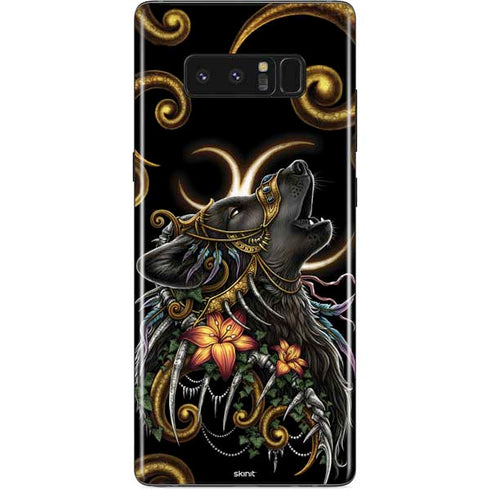 Wolf Howling by Sarah Richter Galaxy Note 8 Skin