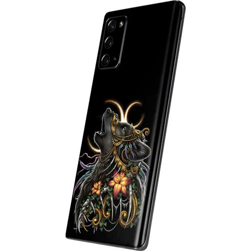 Wolf Howling by Sarah Richter Galaxy Note20 5G Skin