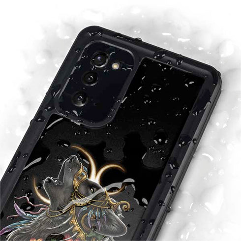 Wolf Howling by Sarah Richter Galaxy Note20 5G Waterproof Case