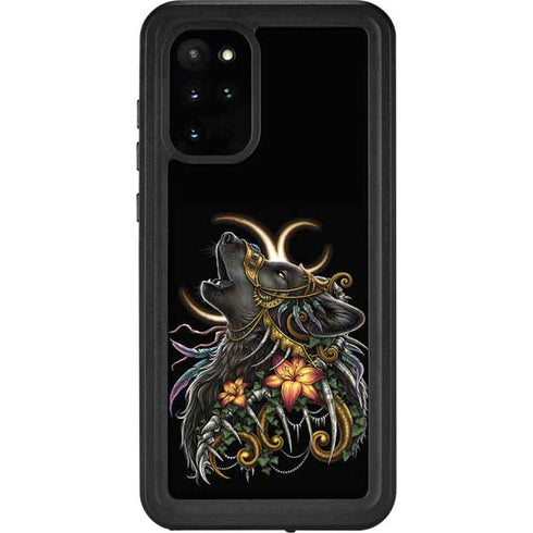 Wolf Howling by Sarah Richter Galaxy S20 Plus Waterproof Case