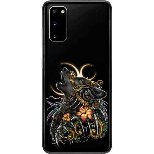 Wolf Howling by Sarah Richter Galaxy S20 Skin