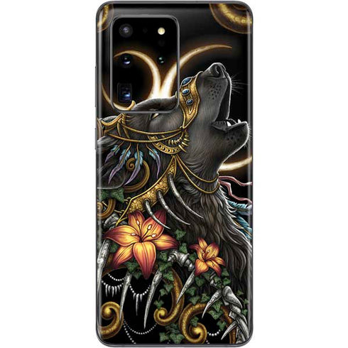 Wolf Howling by Sarah Richter Galaxy S20 Ultra 5G Skin