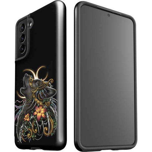 Wolf Howling by Sarah Richter Galaxy S21 5G Pro Case