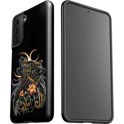Wolf Howling by Sarah Richter Galaxy S21 FE Pro Case