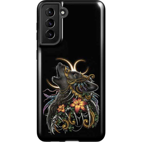 Wolf Howling by Sarah Richter Galaxy S21 Plus 5G Pro Case