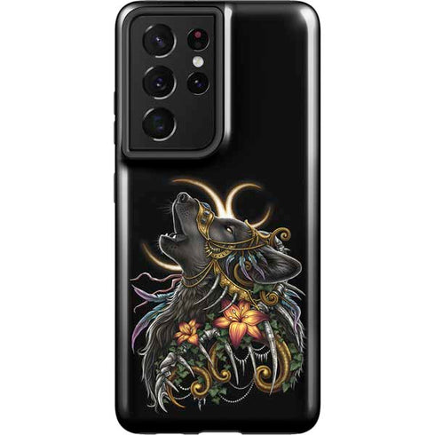 Wolf Howling by Sarah Richter Galaxy S21 Ultra 5G Pro Case