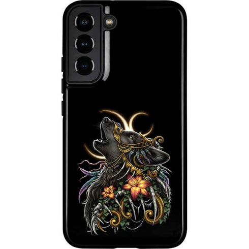 Wolf Howling by Sarah Richter Galaxy S22 Plus Pro Case
