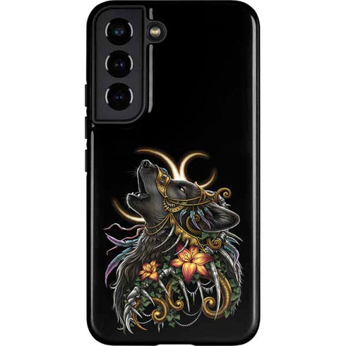 Wolf Howling by Sarah Richter Galaxy S22 Pro Case
