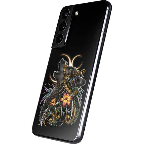 Wolf Howling by Sarah Richter Galaxy S22 Skin