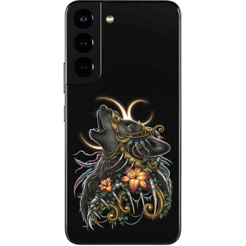 Wolf Howling by Sarah Richter Galaxy S22 Skin