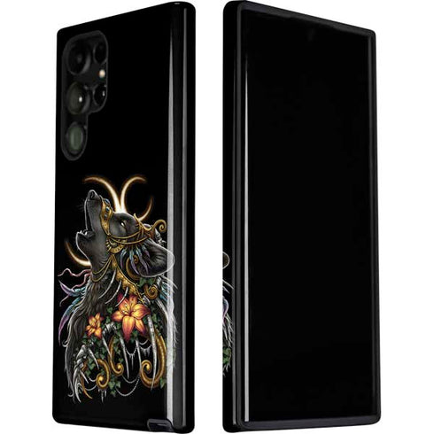 Wolf Howling by Sarah Richter Galaxy S22 Ultra Pro Case