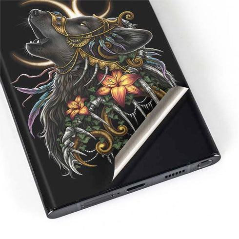 Wolf Howling by Sarah Richter Galaxy S22 Ultra Skin